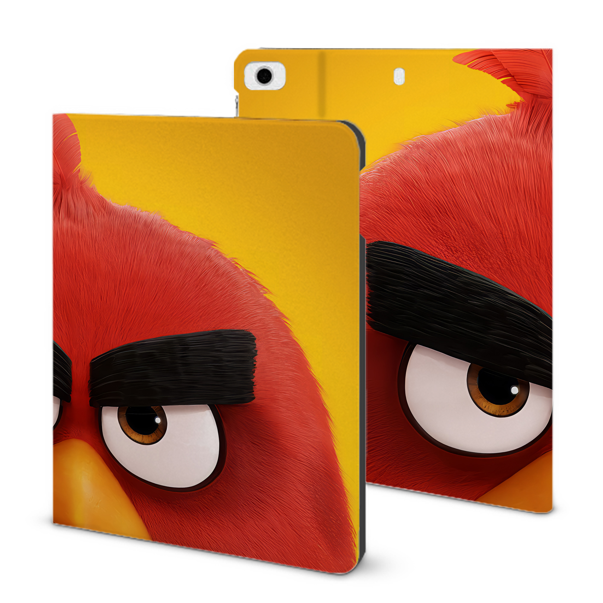 （画像用） Angry Birds アングリーバード IPad ケース ブック型 PUレザー TPU 耐衝撃 軽量 薄型 ペン収納なし 全面保護 IPad 各モデル対応